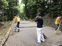 松山城東ライオンズクラブ松山城登城道ボランティア清掃④