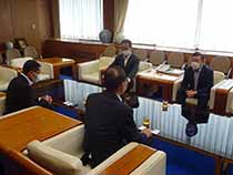 松山海上保安部長来庁・着任挨拶③