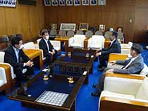 伊予市議会生・副議長来庁・就任挨拶①