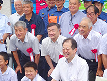松山市消防団立岩分団消防ポンプ蔵置所落成式⑥
