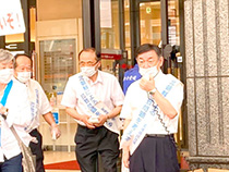 ▲拉致問題啓発街頭活動①