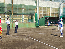 新田高校野球部激励⑦