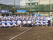 新田高校野球部激励⑨