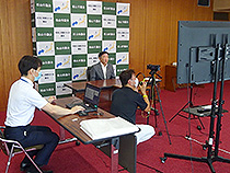 松山市議会報告会YouTube用録画撮影①