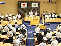 9月議会開会日①