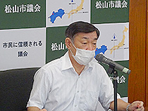 9月議会閉会後の定例記者会見①