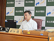 愛媛県市長会秋期会議(リモート)祝辞②