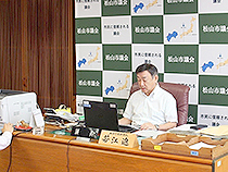 愛媛県市長会秋期会議(リモート)祝辞③