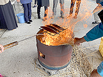 カツオ藁焼き④