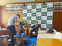 愛媛CATV「まちのリーダー新年あいさつ」収録③