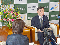 愛媛CATV「まちのリーダー新年あいさつ」収録⑥