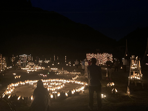 川の郷ほたる祭り・竹灯籠①