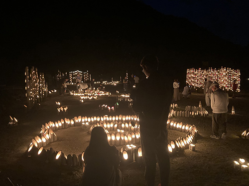 川の郷ほたる祭り・竹灯籠②