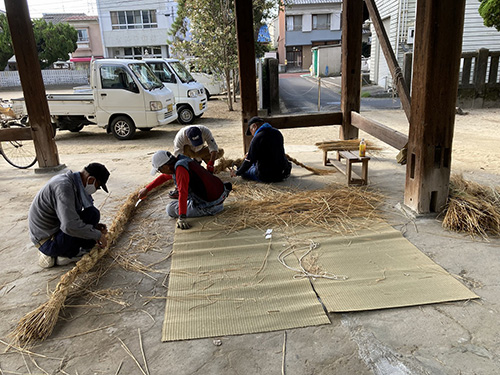 三津厳島神社秋祭り準備③