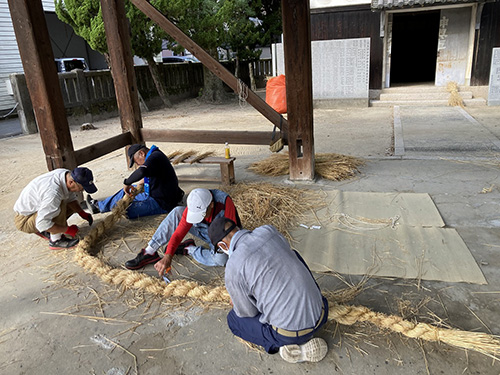 三津厳島神社秋祭り準備⑤