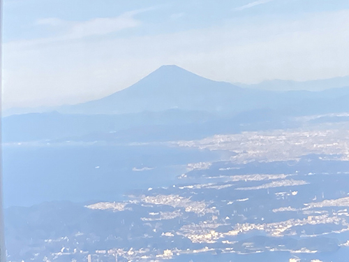 機内からの富士山②