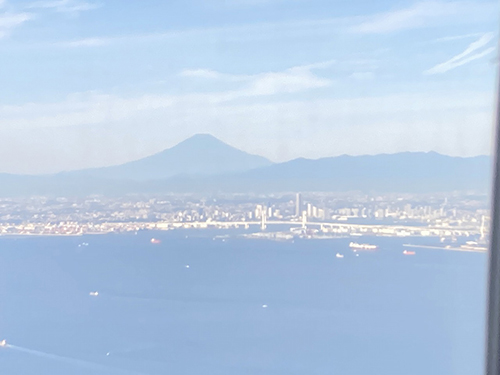 機内からの富士山③